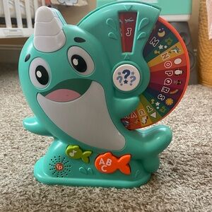 Fisher-Price Teal Narwhal Learning Toy